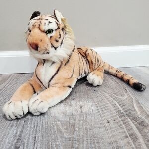 Good Stuff Realistic Tiger Plush Large 22 Inch Laying Stuffed Animal